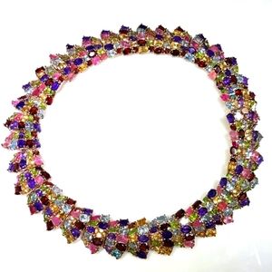 Masterpiece Atelier Multi-Stone Rose Gold Necklace